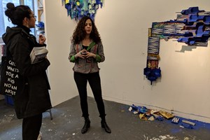 Armita Raafat, 'Thinking Collections: Open Studios | Artists at EFA,' Artist Studio, The Elizabeth Foundation for the Arts, Midtown, New York (20 October 2018). Courtesy Asia Contemporary Art Week. Photo: Li Fong. 